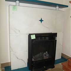 Портал NEX P* (Blanco Statuario Y Silestone Azul) с адапт. пл (65х30х2см-2шт, 55х35х2см-2шт)